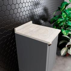 Tampo para Balcão da Cozinha 400mm 100% MDF Americana Cinza - Henn