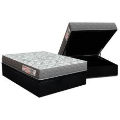 Conjunto Box Baú Casal: Colchão Espuma Orthoflex D23 ComfortPedic + Ba