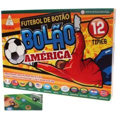 Futebol De Botão Bolão 12 Times Seleções América Jogo Infantil Menino Gulliver Original