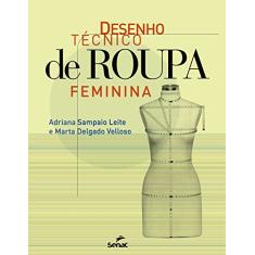 Desenho técnico de roupa feminina