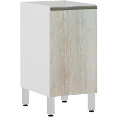 Balcão de Cozinha sem Tampo 40cm 1 Porta Pérola Luciane Móveis