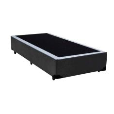 Cama Box Blindado Solteirão NK Camas Sintético Cinza 40x96x203