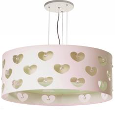 Lustre Infantil Pendente Cor  es C/ Cristais Cr  40x16