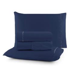 Jogo De Lençol King Size 03 Peças Micro Percal 400 Fios Macio - Cecíli