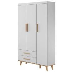 Guarda Roupa Infantil Ludmila Branco Bétula - Carolina - CAROLINA BABY