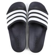 Chinelo Slide Adidas Adilette Shower, Preto, Branco, 38/39