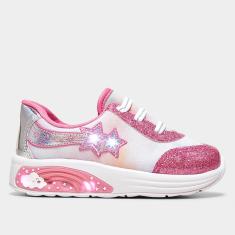 Tênis Bebê Molekinha Estrela Brilho Menina-Feminino