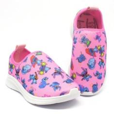 Tênis Infantil Menina Calce Fácil Estampa Divertida Escolar-Feminino