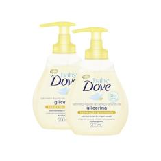 Kit 2 Sabonetes Líquido Baby Dove Hidratação Glicerinada da Cabeça aos Pés 200ml
