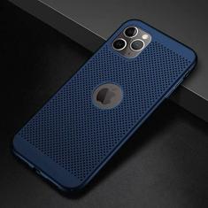 Capa de telefone ultrafina para iPhone 12 13 11 14 Pro Max Mini PC Capas de dissipação de calor para iPhone X XR XS MAX 7 8 6 6S 14 Plus SE, azul, para iphone 12 Pro