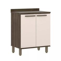 Balcão de Cozinha com Tampo 70 cm 2 Portas 1 Prateleira Sara Luciane M