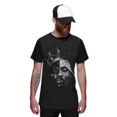 Camiseta Tupac Shakur 2pac Black Style Swag-Masculino