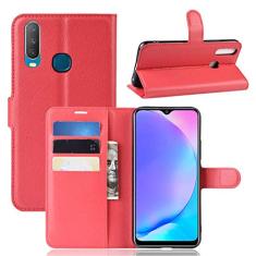 Capa para Vivo Y3 Capa flip carteira de couro para Vivo Y3 Capa de proteção de telefone A capa com design simplificado