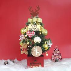 Árvore de Natal de Mesa, árvore de Natal de Mesa Linda Decoração de Natal Artificial Requintada para Ambientes Internos e Externos 7,7 PolegadasÁrvore de Natal de Mesa