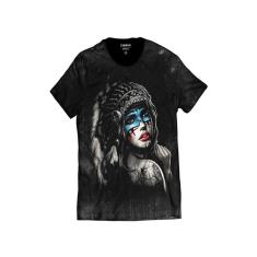 Camiseta Índia Style Masculina Americana-Masculino