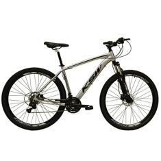 Bicicleta Aro 29 Ksw Xlt 24v Freio A Disco Suspensão Mountain Bike Alumínio (21, Prata/Preto)