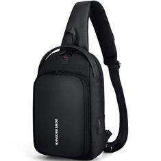 Mochila de ombro bolsa dupla camada de grande capacidade para mochila, USB externo, tecido à prova d'água e resistente ao desgaste