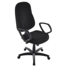 Cadeira Presidente com Braços Linha Classic - Design Office, Preto