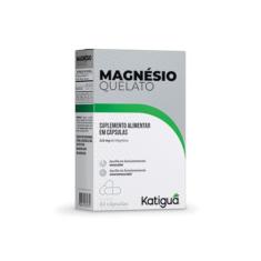 Katiguá, Magnésio Quelato, Dose máxima Sem sabor, 60 Cápsulas rígidas • 30 doses, Branco