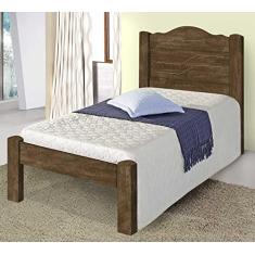 Cama Solteiro Thalia Cambel Móveis Castanho Wood