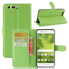 Capa carteira para Huawei P10 Plus, capa carteira flip de couro PU premium com compartimento para cartão, suporte e fecho magnético [capa interna à prova de choque de TPU] Compatível com Huawei P10