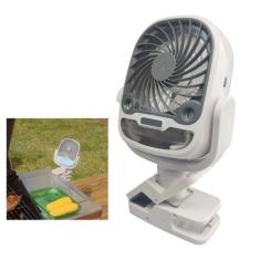 Ventilador de Mesa Umidificador Gancho Bateria Recarregavel USB 3 Velo