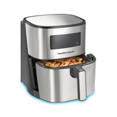 Fritadeira Elétrica Sem Óleo Hamilton Beach Air Fryer 5L 35075, Prata,