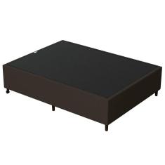 Base Para Cama Box Casal 138x188cm Hit I02 Suede Marrom - Mpozenato