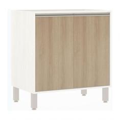 Balcão Luciane 2 Portas 80cm Linea Patina Avela