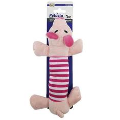 Brinquedo para cachorro de pelucia porco com som 23x4,5x4cm - Western 
