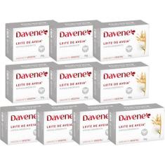 10UN Sabonete Vegetal Leite Aveia Hipoalergenico 90g Davene