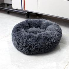 KAIJIE Cama ortopédica para cães, confortável, cama redonda para cães e filhos, ultramacia, lavável, para cães e gatos, cama de pelúcia fofa para gatos com diâmetro de 70 cm