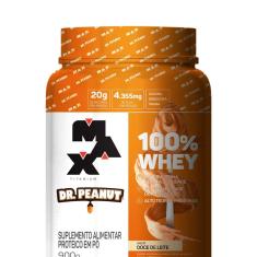 100% Whey Dr. Peanut Max Titanium (900g) Doce de Leite