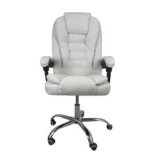 Cadeira De Escritório Presidente Reclinável Ergonômica - Branco
