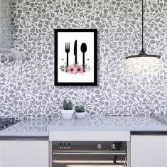 Quadro Decorativo Utensílios De Cozinha 2 45X34Cm