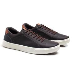 Tênis Masculino Casual Solado Reto Cadarço Moderno Clássico-Masculino