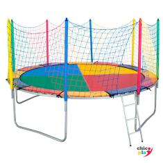 Cama Elástica 3,05m ChicoPlay Lona Colorida Nacional