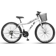 Bicicleta Aro 26 Alumínio Kls Sport Gold Freio V-Brake Mtb 21 Marchas 