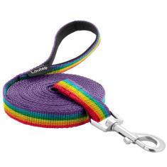 Loutep Coleira de treinamento para cães de 4,6 m, 6 m, 9,1 m, 15,2 m, 30,5 m – Coleira extralonga para cães com alça acolchoada para raças pequenas, médias e grandes, obediência ao ar livre, guia de