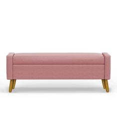 Recamier Bau Paris 1,20m Suede Rose - Inova Decor