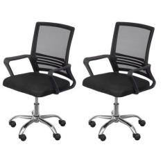 Kit 2 Cadeira Escritório Diretor Tela Mesh Lyon - Espresso Móveis