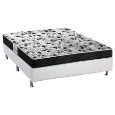 Cama Box Casal: Colchão Espuma Probel Advanced + Base Crc Courano White(138X188)