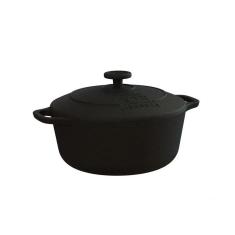 Panela Mini Ferro Alça Ferro com Tampa Porção Petisco 12cm 0,5 Lts