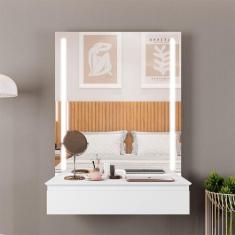 Camarim 1 Gaveta Paris 900 Mavaular, Branco Acetinado