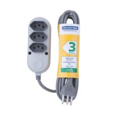 Extensao 3 Tomadas 2p+t 10a/250v 3 Metros Tramontina