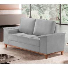 Sofá Ravena Linho 02 Lugares D28 Meu Sofá Online A230 Linho Cinza