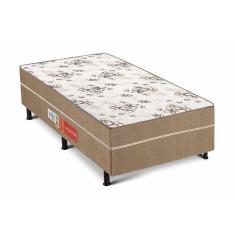 Cama Box Conjugado Solteiro: Colchão Ortopédico Unipremium Class Clean (88x188x40) Polar