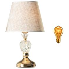 Abajur Cabeceira Mesa Quarto Cupula Decorativo Cristal Touch 110V