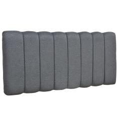 Cabeceira Cama Box Painel Casal 140 cm Dubai W01 Linho Chumbo - Lyam D