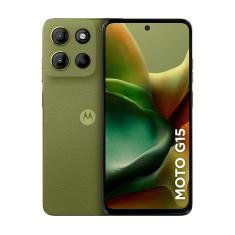 Smartphone Motorola Moto G15, 50 MP + 5 MP, 256 GB, 4G Verde